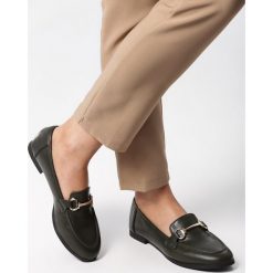 Zielone Mokasyny Lorelai. Zielone mokasyny Born2be, bez wzorów, bez obcasa. Za 79.99 zł.