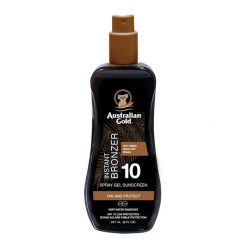 Australian Gold SPF 10 Spray Gel with Bronzer - Żel w sprayu do opalania z bronzerem Ochrona przeciwsłoneczna 237 g. Kremy do opalania Australian Gold. Za 71.60 zł.