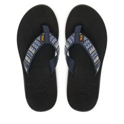 Japonki Teva. Niebieskie klapki Teva, bez wzorów, bez obcasa. Za 129.99 zł.