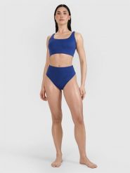 4F Dół od bikini damski - granatowy XS. Niebieskie szorty 4f, bez wzorów, z elastanu, klasyczne, z podwyższonym stanem. Za 59.99 zł.