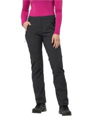 Jack Wolfskin Spodnie funkcyjne "Glastal Winter" w kolorze czarnym rozmiar: 38. Czarne spodnie dresowe Jack Wolfskin, bez wzorów, z materiału, outdoorowe. Za 280.44 zł.