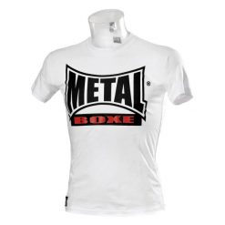 Koszulka z krótkim rękawem Metal Boxe new visual. Białe bluzki METAL BOXE, m, bez wzorów, sportowe, bez kołnierzyka, bez ramiączek. Za 165.00 zł.