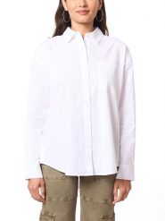 Scotch & Soda Koszula w kolorze białym rozmiar: S. Białe koszule Scotch & Soda, s, bez wzorów, z bawełny, bez kołnierzyka, bez ramiączek. Za 110.29 zł.