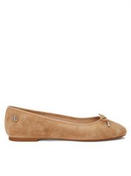 Lauren Ralph Lauren Baleriny 802943066001 Brązowy. Brązowe baleriny Lauren Ralph Lauren, bez wzorów, ze skóry, bez obcasa. Za 549.99 zł.