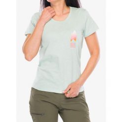 Koszulka wspinaczkowa damska Edelrid Highball T-Shirt V. Zielone koszulki sportowe EDELRID, bez wzorów, bez ramiączek. Za 135.99 zł.