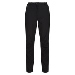 Spodnie Na Piesze Wędrówki Damskie Dayhike IV. Czarne spodnie sportowe Regatta, xl, bez wzorów, trekkingowe. Za 109.99 zł.