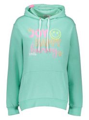 Zwillingsherz Bluza w kolorze miętowym rozmiar: XL. Niebieskie bluzy Zwillingsherz, xl, bez wzorów, z kapturem. Za 118.56 zł.