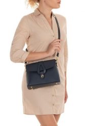 Lia Biassoni Skórzana torebka "Perotto" w kolorze granatowym - 25 x 19 x 9 cm rozmiar: onesize. Niebieskie torby na ramię Lia Biassoni, bez wzorów, z materiału, na ramię, bez dodatków. Za 356.78 zł.