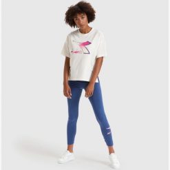 Legginsy damskie DIADORA L.LEGGINGS LUSH. Niebieskie bielizna sportowa Diadora, l, bez wzorów. Za 49.99 zł.