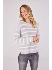 LIEBLINGSSTÜCK Sweter "Annika" w kolorze jasnoszaro-białym rozmiar: 44. Szare swetry LIEBLINGSSTÜCK, bez wzorów, z bawełny, bez ramiączek. Za 202.03 zł.