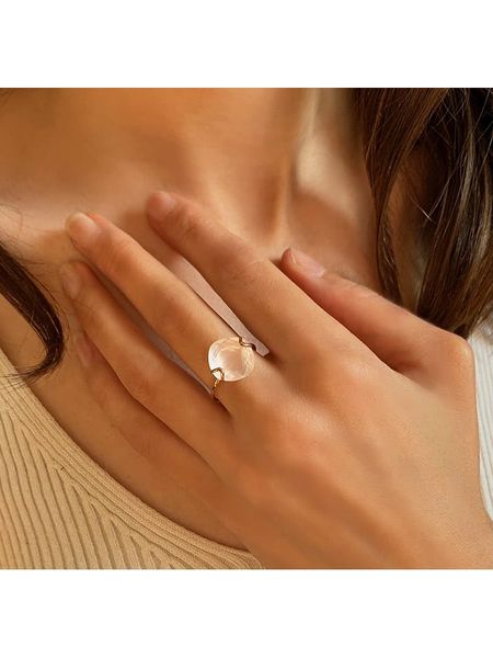 Les Petites Précieuses Pozłacany pierścionek z kwarcem rozmiar: 56. Różowe pierścionki Les Petites Précieuses, z kwarcem, pozłacane. Za 121.99 zł.