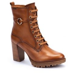 Botki Pikolinos. Brązowe botki Pikolinos, bez wzorów, bez obcasa, na słupku, bez zapięcia. Za 729.99 zł.
