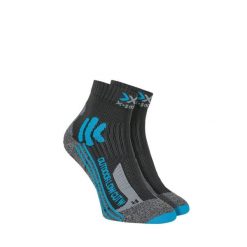 Skarpety damskie trekkingowe X-Socks Trek Outdoor Low Cut Blue Grey. Niebieskie skarpety X Socks, bez wzorów. Za 60.00 zł.