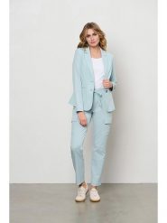&Co Woman Bojówki "Pricilla" w kolorze błękitnym rozmiar: XL. Niebieskie spodnie materiałowe &Co Woman, na co dzień, xl, bez wzorów, z podwyższonym stanem. Za 223.99 zł.