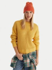 Roxy Sweter Coming Home ERJSW03666 Żółty Regular Fit. Żółte swetry Roxy, xs, bez wzorów, bez ramiączek. Za 279.99 zł.