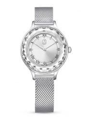 Swarovski Zegarek kwarcowy w kolorze srebrno-białym rozmiar: onesize. Szare, analogowe zegarki SWAROVSKI, ze stali. Za 520.90 zł.