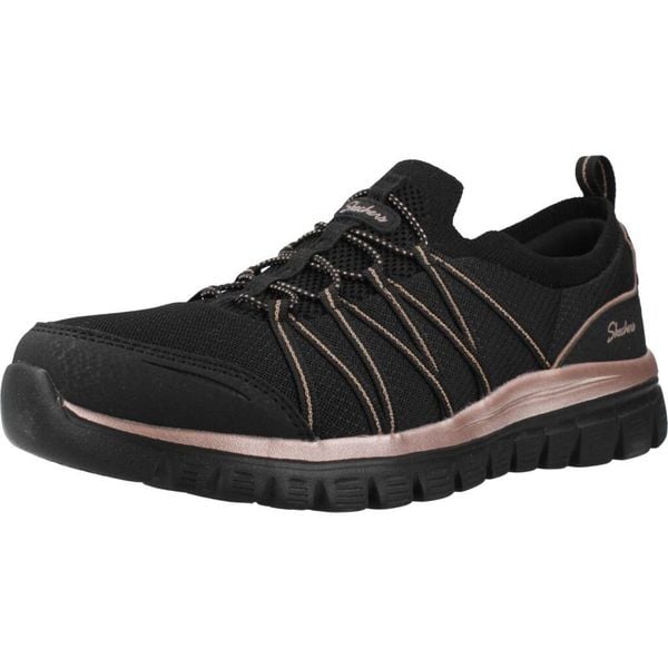 Buty SKECHERS GRACEFUL PURECRUSH Czarny. Czarne trekkingi Skechers, z materiału, trekkingowe. Za 249.99 zł.