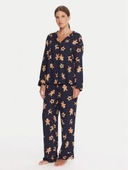 Hunkemöller Piżama Gingerbread 302783 Beżowy Regular Fit. Brązowe piżamy Hunkemöller, bez wzorów, z wiskozy, bez ramiączek. Za 209.99 zł.