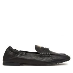 Lordsy Steve Madden. Czarne lordsy Steve Madden, bez wzorów, bez obcasa, bez zapięcia. Za 519.99 zł.