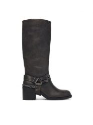 Liu Jo Kozaki Colby 01 SF6085 PX893 Czarny. Czarne kozaki Liu Jo, ze skóry, bez obcasa, na słupku, bez zapięcia. Za 1,139.00 zł.