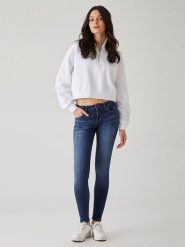 LTB Dżinsy - Skinny fit - w kolorze granatowym rozmiar: W33/L34. Niebieskie jeansy LTB, l, z aplikacjami. Za 92.42 zł.