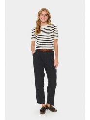 SAINT TROPEZ Koszulka dzianinowa w kolorze beżowym rozmiar: L. Brązowe bluzki Saint Tropez, l, bez wzorów, z dzianiny, bez kołnierzyka, bez ramiączek. Za 69.99 zł.