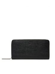 Calvin Klein Duży Portfel Damski Ck Daily Large Zip Around_Tex K60K612960 Czarny. Czarne portfele Calvin Klein, bez wzorów, ze skóry. Za 179.99 zł.