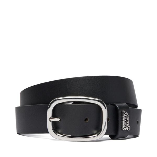 Pasek Tommy Jeans. Czarne paski Tommy Jeans, bez wzorów, z jeansu. Za 169.99 zł.