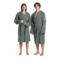 Szlafrok Arena Team Stripe Robe. Szare szlafroki Arena, m, bez wzorów, bez ramiączek, bez kaptura. Za 219.99 zł.