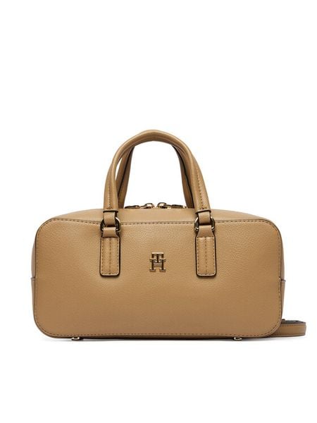 Tommy Hilfiger Torebka Th Daily Crossover AW0AW18378 Brązowy. Brązowe torebki klasyczne TOMMY HILFIGER, bez wzorów, ze skóry, bez dodatków. Za 649.99 zł.