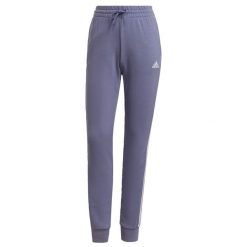 Spodnie damskie adidas Essentials French Terry 3-Stripes Pants. Białe spodnie dresowe Adidas, l, bez wzorów, z dresówki, na fitness i siłownię. Za 145.00 zł.