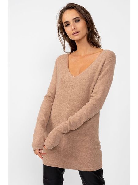 Perfect Cashmere Sweter "Garmouth" w kolorze jasnobrązowym rozmiar: S. Brązowe swetry Perfect Cashmere, s, bez wzorów, z kaszmiru, bez ramiączek. Za 408.49 zł.