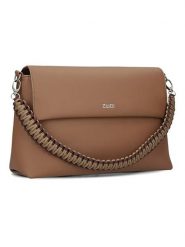Zwei Torebka w kolorze jasnobrązowym - 32 x 20 x 9 cm rozmiar: onesize. Brązowe torby na ramię Zwei, bez wzorów, z materiału, na ramię, bez dodatków. Za 226.24 zł.