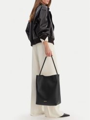 GINO ROSSI Torebka C-LDA8552 Czarny. Czarne torebki klasyczne Gino Rossi, bez wzorów, z materiału, bez dodatków. Za 229.99 zł.