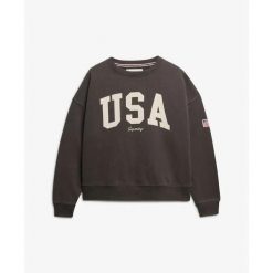 Bluza damska Superdry Athletic Essentials. Niebieskie bluzy sportowe Superdry, m, bez wzorów, bez kaptura. Za 271.15 zł.