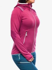 Bluza z kapturem damska La Sportiva Lucendro Thermal Hoody. Czerwone bluzy La Sportiva, l, bez wzorów, z materiału, z kapturem. Za 621.49 zł.