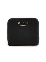 Guess Portfel w kolorze czarnym - 11 x 9 x 2 cm rozmiar: onesize. Czarne portfele Guess, z aplikacjami, z materiału. Za 194.15 zł.