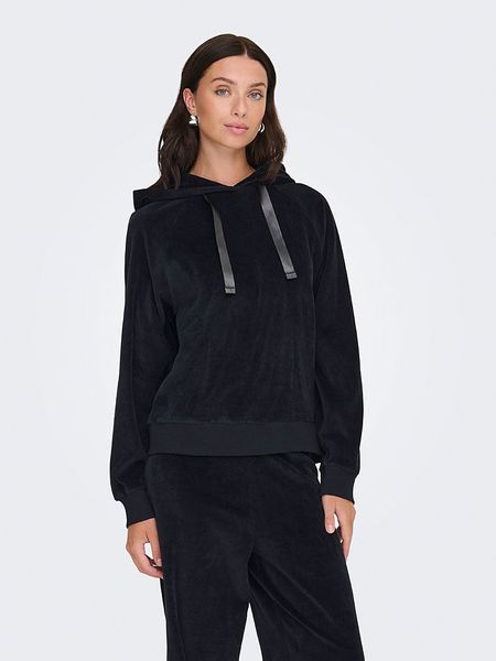 JDY Bluza "Vida" w kolorze czarnym rozmiar: M. Czarne bluzy JDY, m, bez wzorów, z bawełny, z kapturem. Za 101.23 zł.