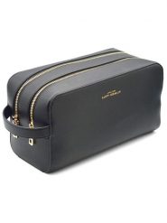 ATELIERS SAINT GERMAIN Skórzana kosmetyczka w kolorze czarnym - 27,5 x 15,5 x 12,5 cm rozmiar: onesize. Czarne kufry i kosmetyczki ATELIERS SAINT GERMAIN, bez wzorów, z materiału, bez dodatków. Za 347.99 zł.