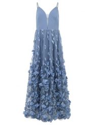 APART Sukienka w kolorze błękitnym rozmiar: 40. Niebieskie sukienki Apart, z aplikacjami, bez kołnierzyka, bez ramiączek, maxi. Za 654.95 zł.