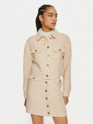 TWINSET Marynarka 242TP2126 Beżowy Regular Fit. Brązowe marynarki i żakiety Twinset, bez wzorów, z syntetyku. Za 629.99 zł.