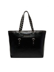 Just Cavalli Torebka 80RA4BU1 ZSE67 Czarny. Czarne shopper Just Cavalli, bez wzorów, ze skóry, bez dodatków. Za 749.99 zł.