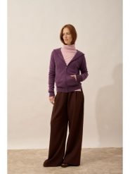 Just Cashmere Kaszmirowy kardigan "Debbie" w kolorze fioletowym rozmiar: M. Różowe kardigany Just Cashmere, m, bez wzorów, z kaszmiru. Za 413.99 zł.