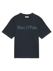 Marc O´Polo Koszulka w kolorze granatowym rozmiar: M. Niebieskie bluzki m, bez wzorów, z bawełny, bez kołnierzyka, bez ramiączek. Za 92.21 zł.
