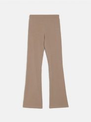 Legginsy z rozszerzaną nogawką - brązowy. Brązowe legginsy Sinsay, l, bez wzorów. Za 29.99 zł.