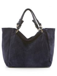 Lucca Baldi Skórzana torebka "Gimignano" w kolorze granatowym - 50 x 45 x 20 cm rozmiar: onesize. Niebieskie torby na ramię Lucca Baldi, bez wzorów, z materiału, na ramię, bez dodatków. Za 304.99 zł.