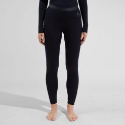 Legginsy termoaktywne damskie ODLO Merino 200 BL Bottom Long. Czarne bielizna sportowa Odlo, xl, bez wzorów. Za 459.99 zł.
