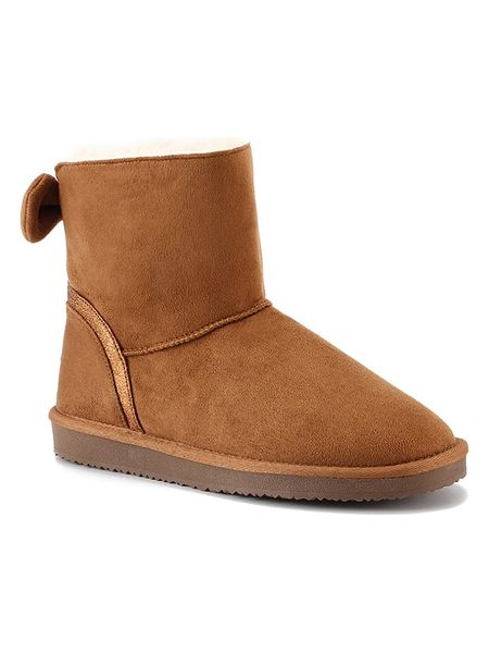 ISLAND BOOT Botki zimowe "Massey" w kolorze jasnobrązowym rozmiar: 38. Brązowe botki Island Boot, na zimę, bez wzorów, z materiału, bez obcasa, bez zapięcia. Za 151.90 zł.