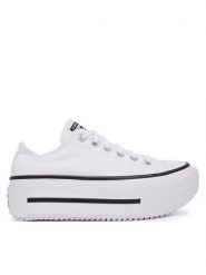 Converse Trampki Chuck Taylor All Star Lift Double Stack Platform A15491C Biały. Białe trampki Converse, bez wzorów, z materiału, bez zapięcia. Za 389.99 zł.