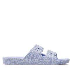 Klapki Freedom Moses. Fioletowe klapki Freedom Moses, bez wzorów, bez obcasa. Za 209.99 zł.